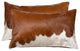 12"x20" Torino Kobe Cowhide Pillows, Set of 2, Brown and White