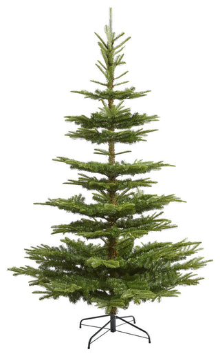 7.5' Layered Washington Spruce Faux Xmas Tree With and 1325 Bendable Branches