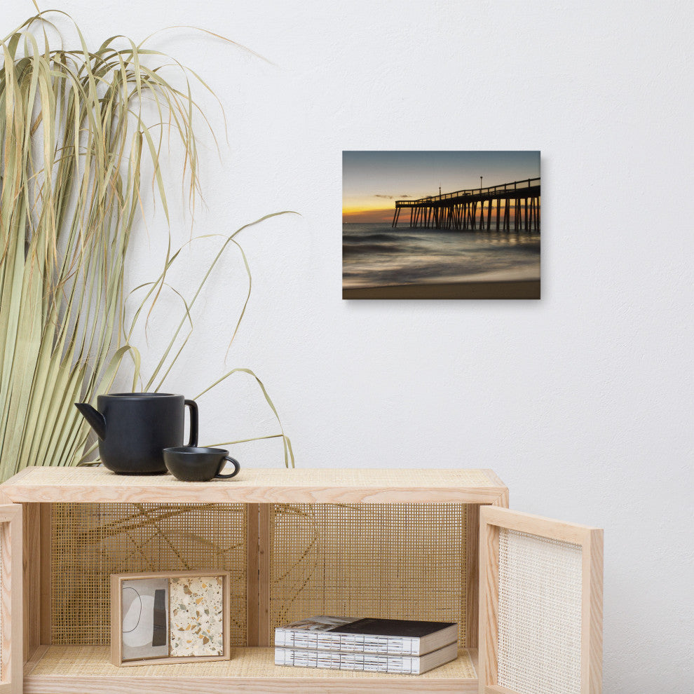 Motion of the Ocean Coastal Landscape Photo Canvas Wall Art Print, 12" X 16"