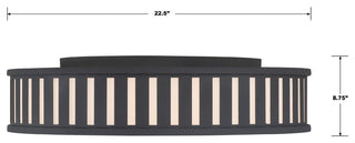 Kendal 4-Light Black Forged Ceiling Mount