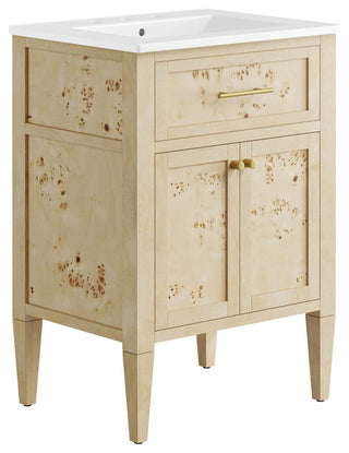 Elysian 24" Wood Bathroom Vanity - White Burl