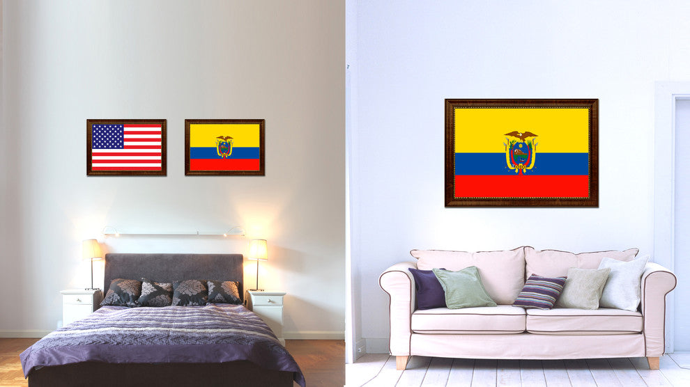 Ecuador Country Flag Canvas Print, 19"x27"