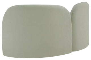 Daphne Upholstered Chair/Loveseat/Sofa, Mint, Chenille Fabric, Loveseat