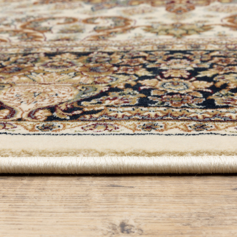 Mackenzie Medallion Star Indoor/Outdoor Area Rug, Ivory, 7'10"x10'10"