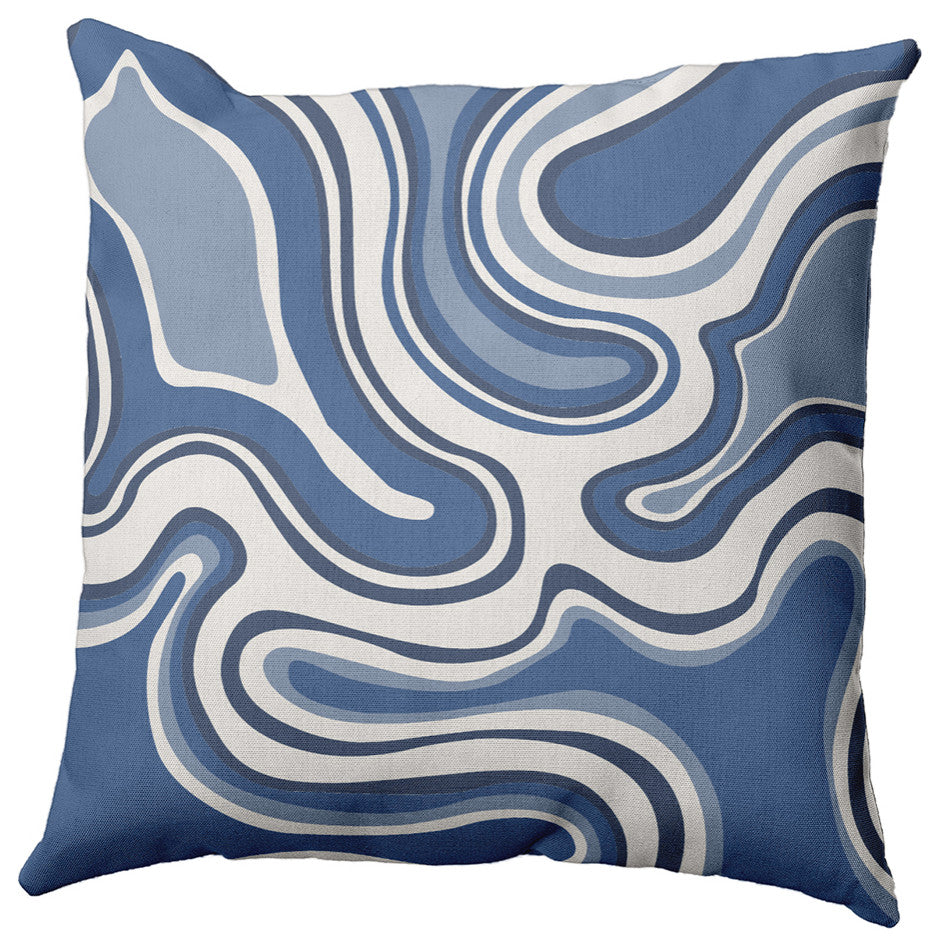 26" x 26" Agate Decorative Indoor Pillow, Cadet Blue