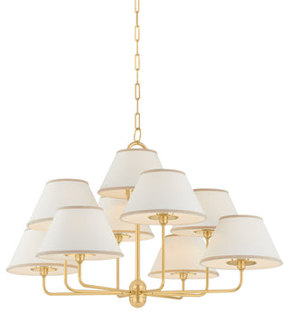 Hudson Valley Lighting Durland Chandelier, Aged Brass