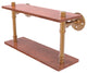Pipeline Ironwood Double Shelf, Brushed Bronze, 16"