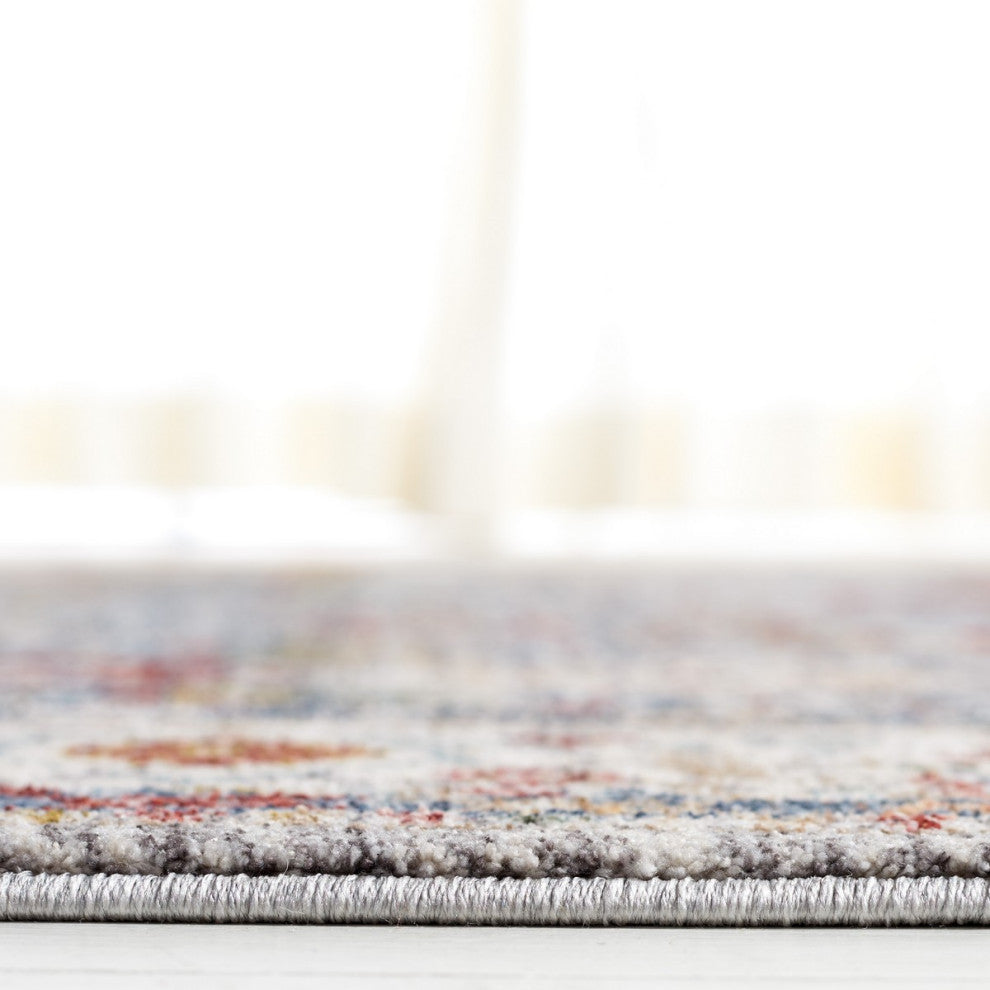 Safavieh Lauren Ralph Lauren Collection LRL1400 Rug, Grey/ Blue/Ivory, 2'x8'