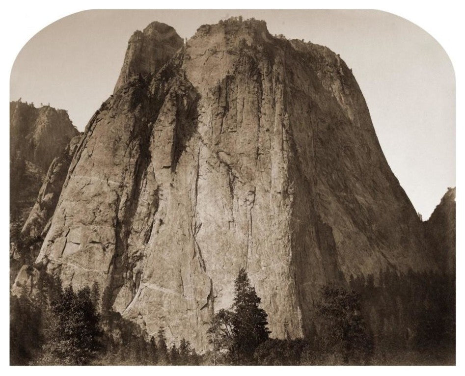"Cathedral Rock - Yosemite, California, 1861" Print by Carleton Watkins, 22"x18"