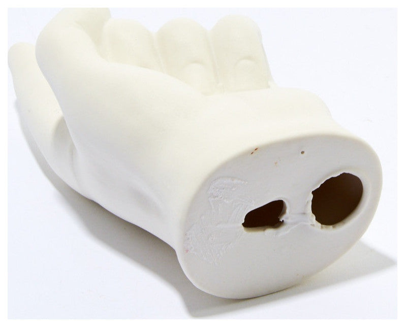 Interior Illusions Plus White One Finger Pointing Wall Mount, 8" Long