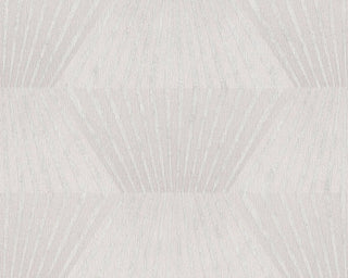 Geometric Faux Textured Wallpaper Featuring 3D Figures, 382045