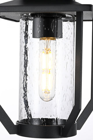 Home Living 7" Outdoor Pendant, Black
