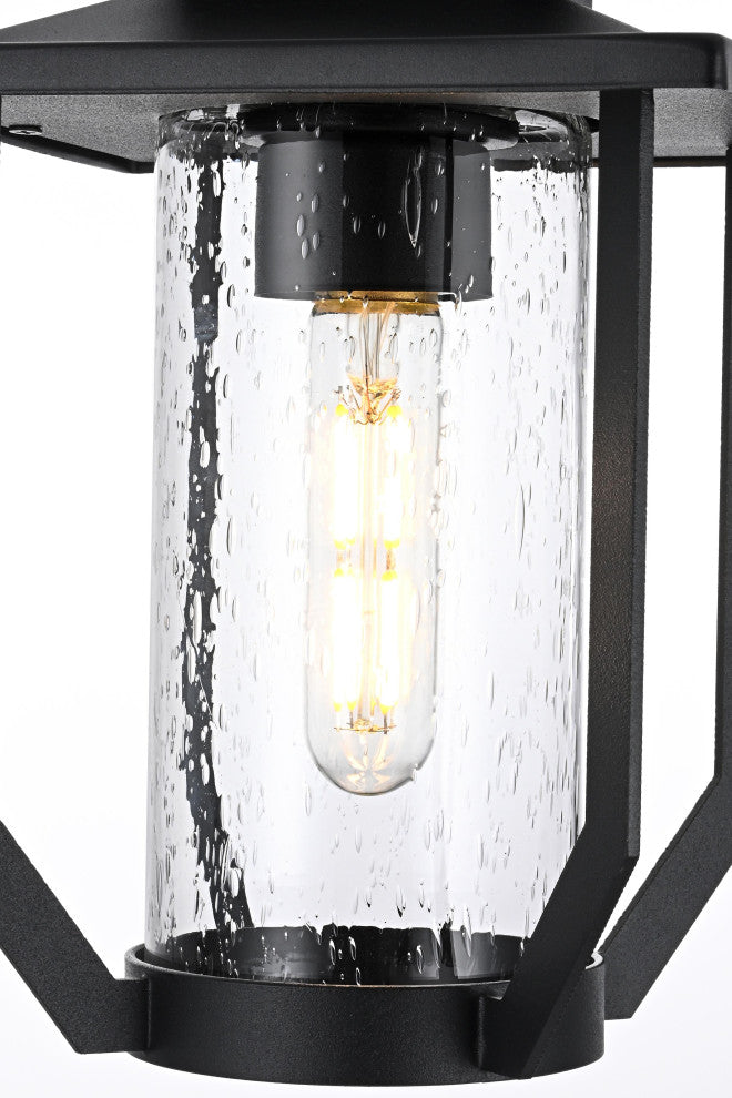Home Living 7" Outdoor Pendant, Black