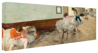 'The Dance Lesson, 1879' Canvas Art by Edgar Degas