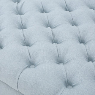 GDF Studio Keiko Contemporary Rolled Arm Fabric Storage Ottoman Bench
