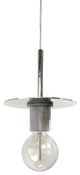 1 Light Incandescent Pendant, Polished Chrome