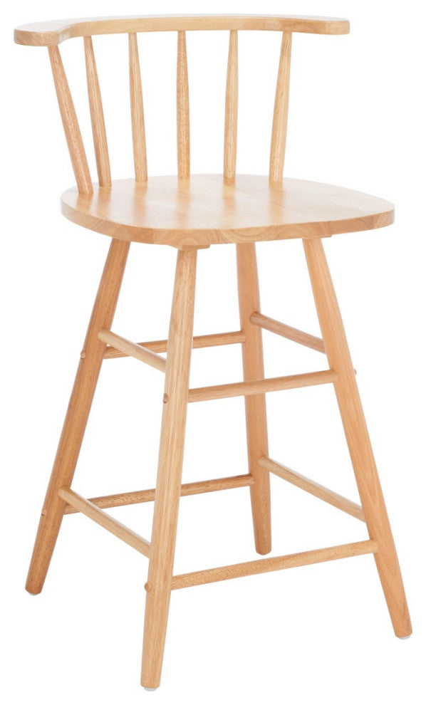 Safavieh Jay Wood Counter Stool, Natural