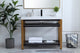 Home Living Single Bathroom Metal Vanity, Golden Black, 42"