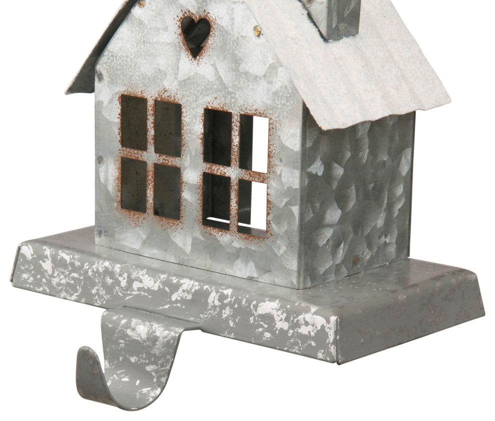 6" Galvanized House Stocking Holder