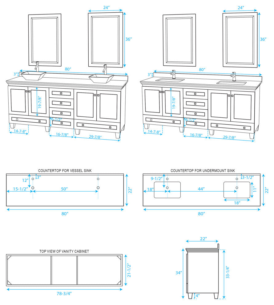 Wyndham WCV800080DOYCMUNSMXX Double Bathroom Vanity with White Carrera Marble To