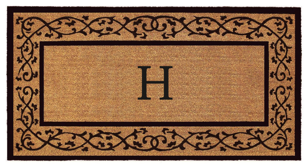 Calloway Mills Abbington Monogram Doormat, 36"x72", Letter H