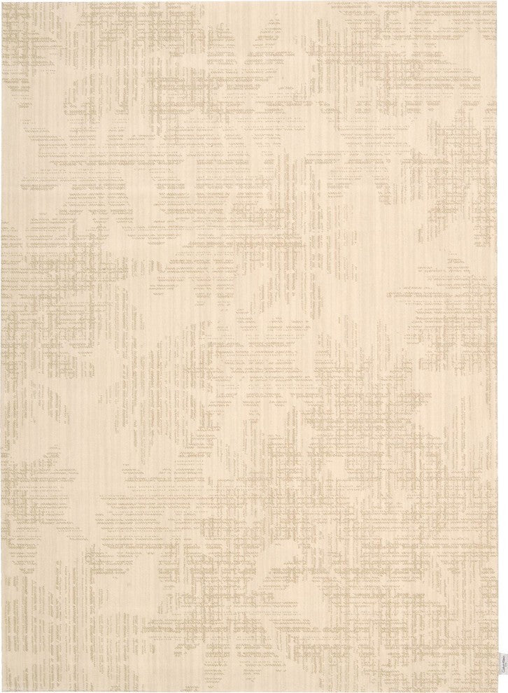 Calvin Klein Home Urban Linen Flower Biscuit Area Rug By Nourison, 5'3"x7'5"
