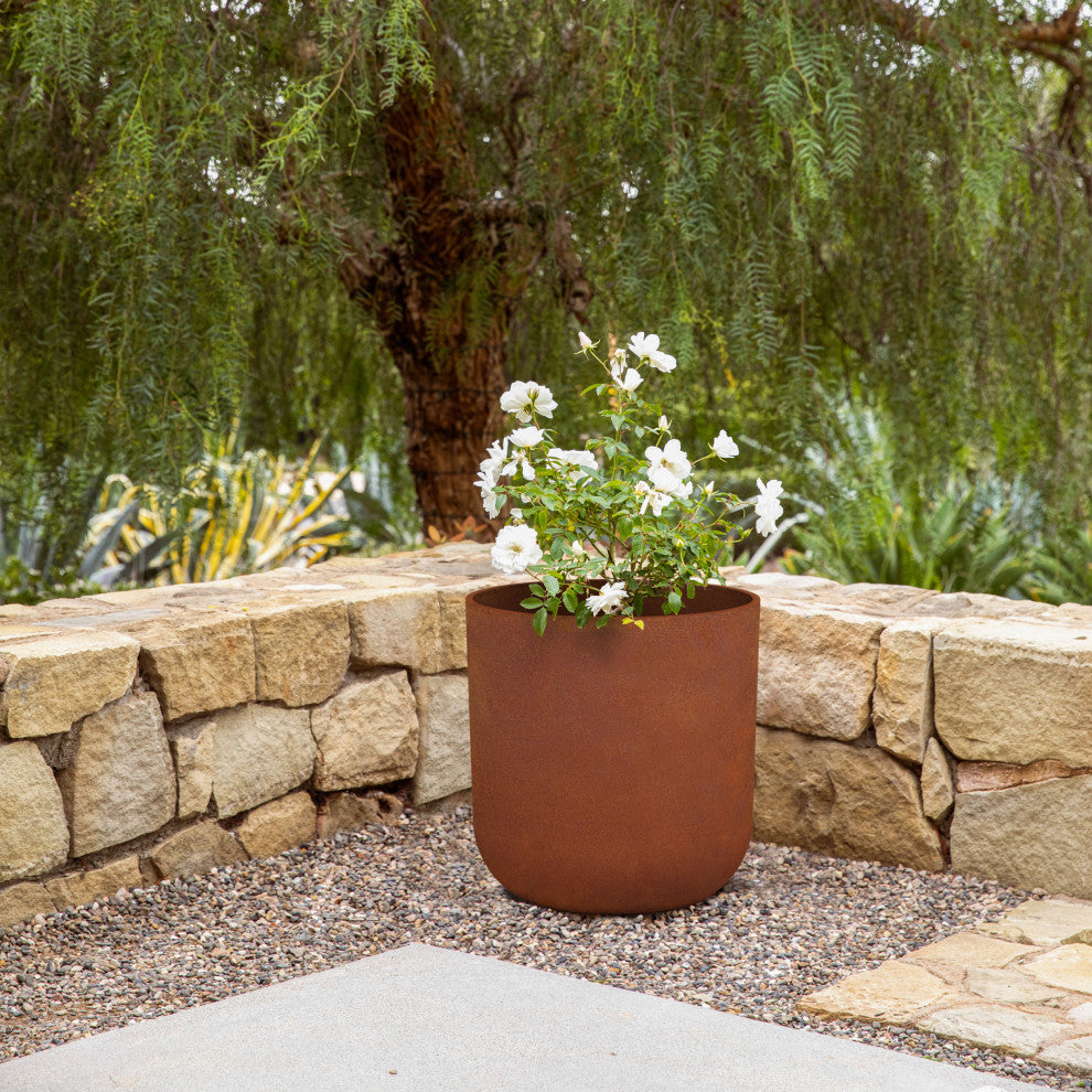 Veradek Patina Series Kona Planter Rust, Rust, 15", 1 Pack