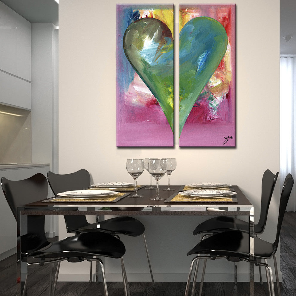 Heartwork "Anna" 2-Piece Canvas Art Set, 40"x16"