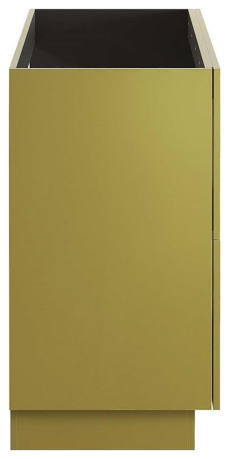 Modway Quantum 48" Modern Wood Bathroom Vanity Cabinet in Gold