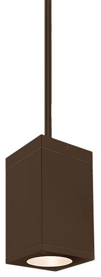 Cube Architectural 5" LED Pendant 33 Deg Beam 2700K, Bronze
