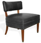 Madison Vintage Leather Chair, Antique Black
