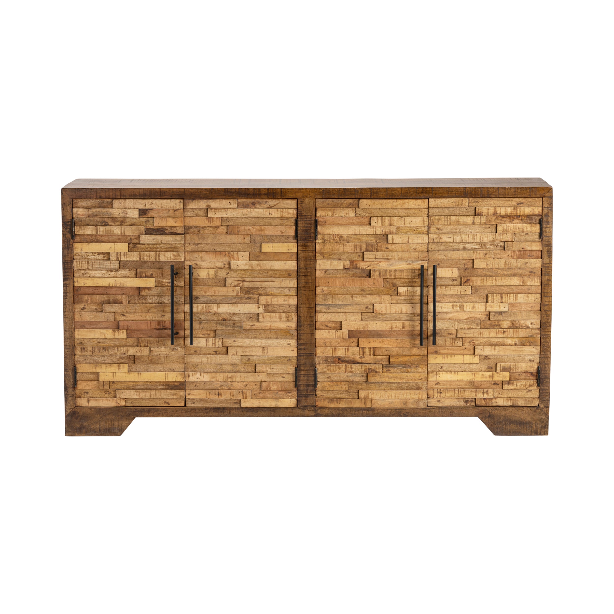Regan Mango Wood Random Strips Sideboard