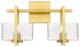 Innovations 312-2W-SG-CL-LED 2-Light Bath Vanity Light, Satin Gold