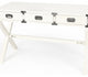 46" White Rubberwood Wood Writing Desk With Three Drawers