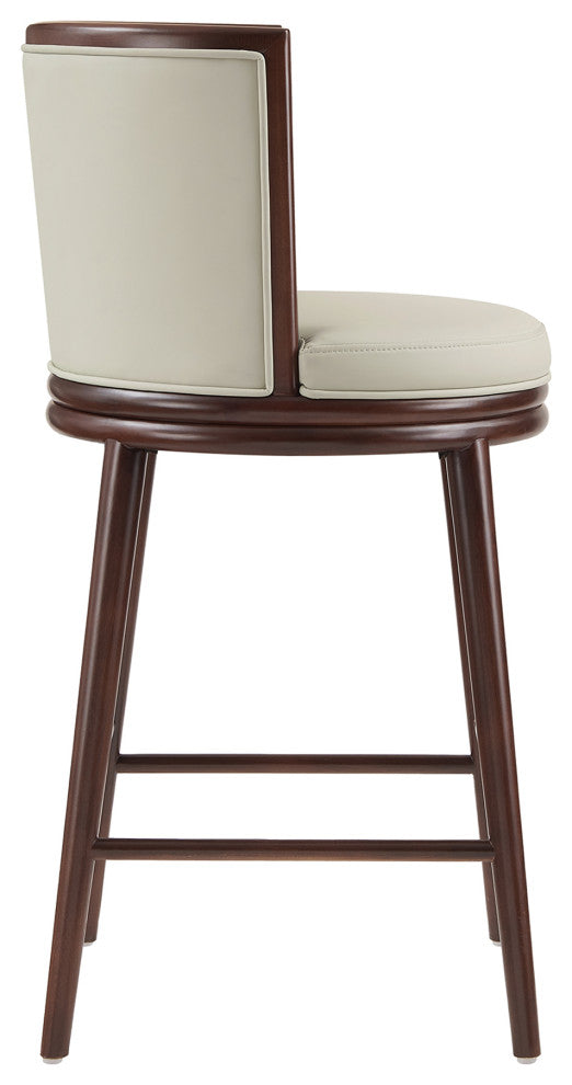 Manhattan Comfort Evalyn Barstool, Stone, Set of 3