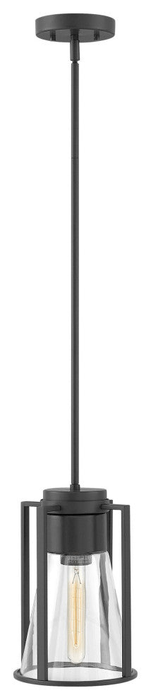 Hinkley Lighting 63307-CL Refinery 1 Light 7-3/4\"W Mini Pendant - Brushed