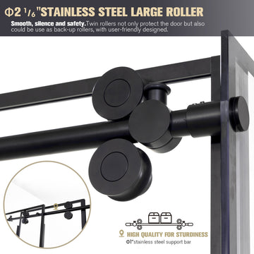 Losar Rectangle Sliding Framed Shower Enclosure, Matte Black, 56" W X 78"h