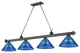 Zlite 2306-4BP-ARDB 4-Light Billiard, Dark Blue