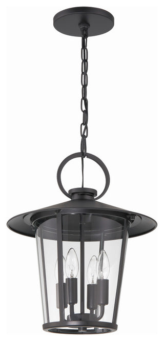 Andover 4-Light Matte Black Outdoor Chandelier