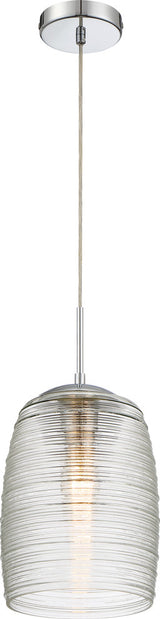 Rebound 1-Light Mini Pendant, Polished Chrome