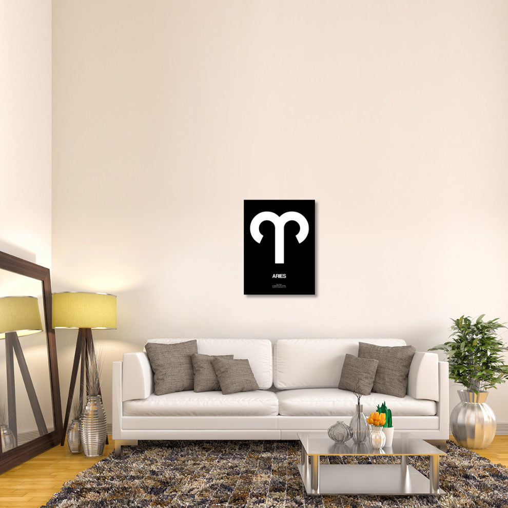 "Aries Zodiac Sign White" Fine Art Print