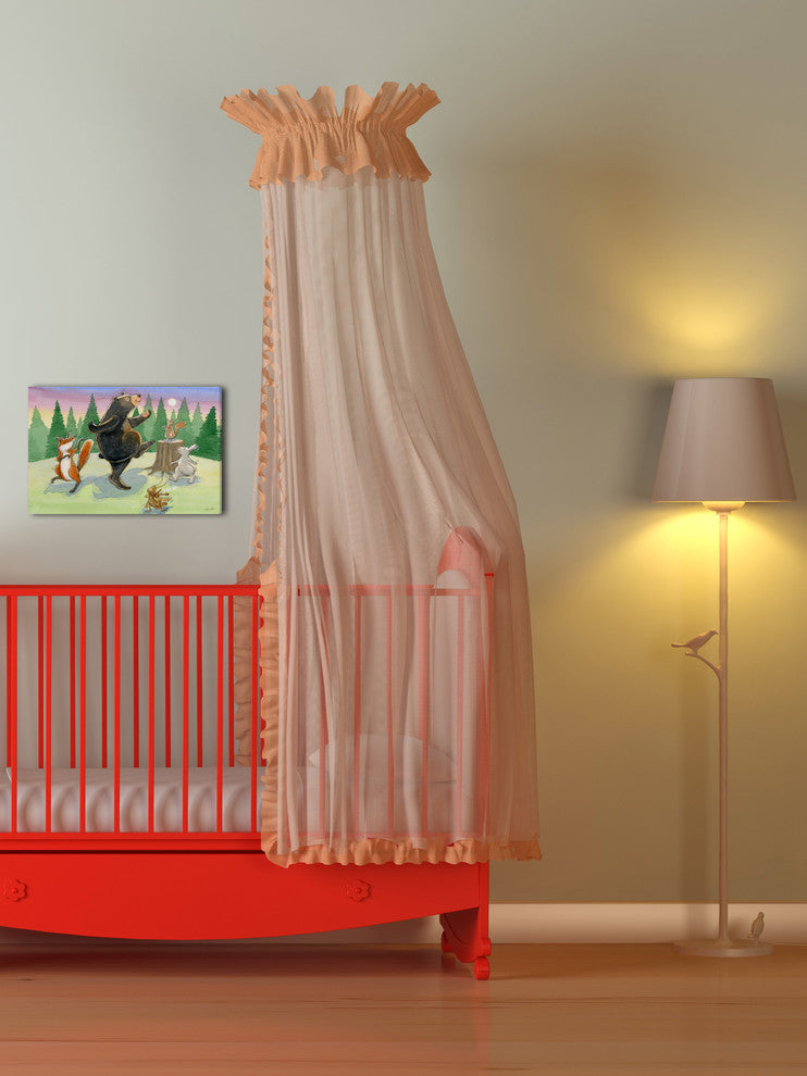 "Animals Dancing" Painting Print on Wrapped Canvas