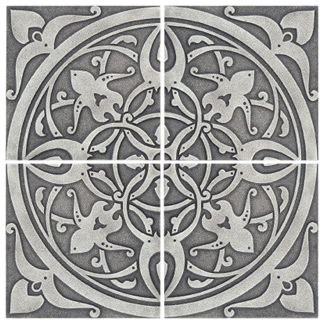 6"x6" Circle Backsplash, Aluminum, Set of 4