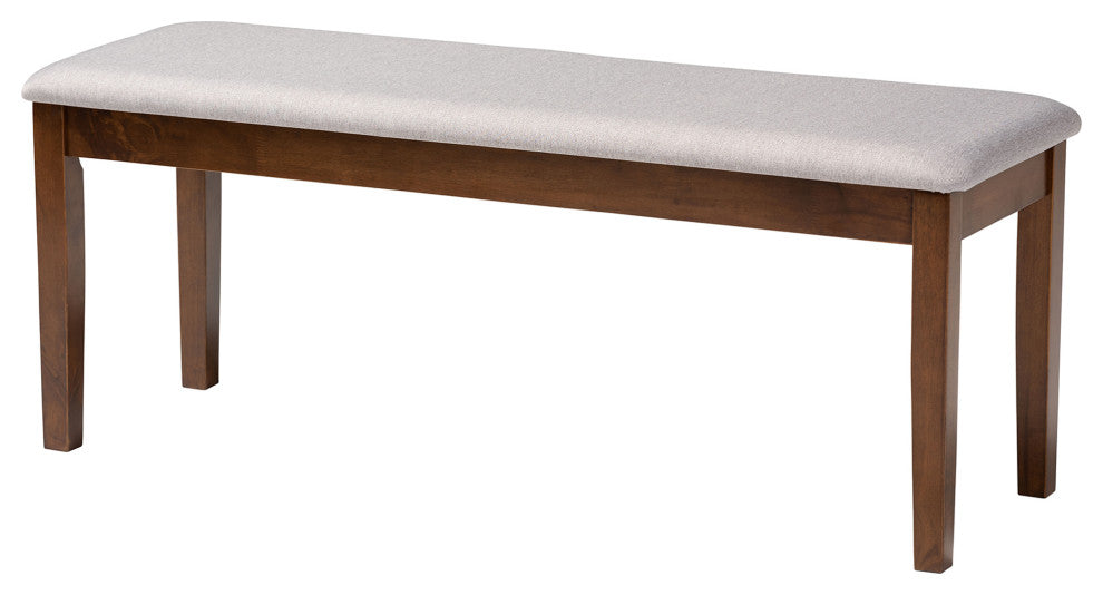 Marsala Modern Collection, Gray/Walnut Brown, 6-Piece Dining Set