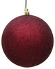 Vickerman 3" Burgundy Glitter Ball Ornament, 12 per Bag