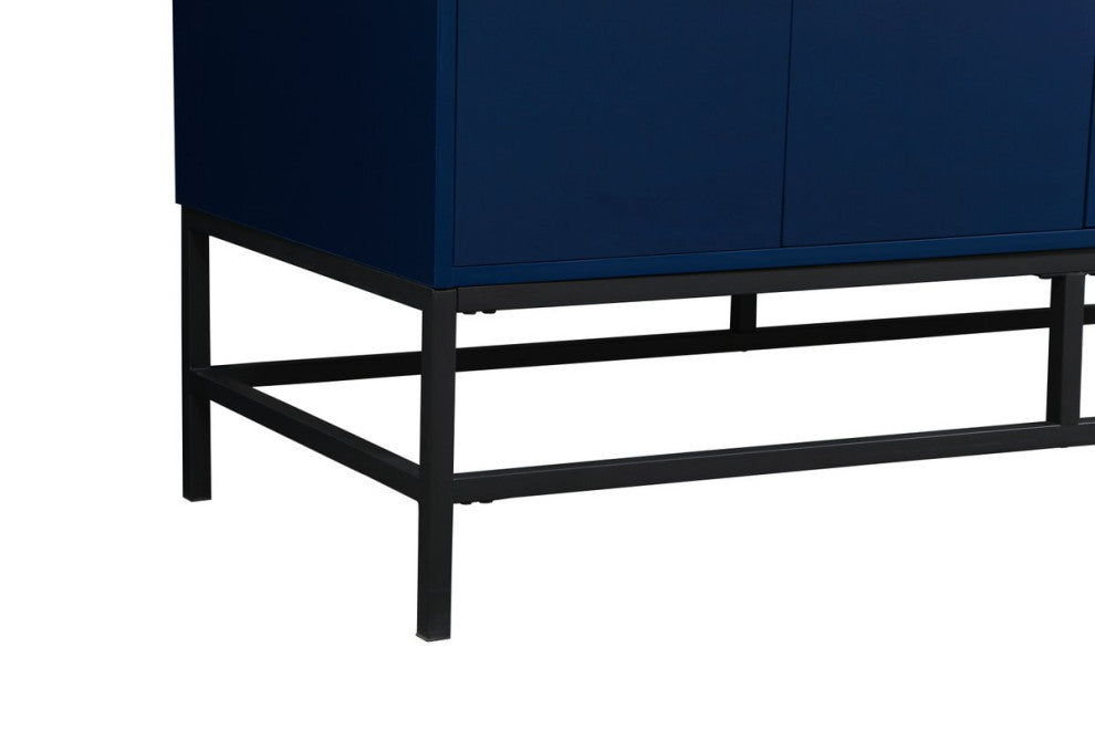 Home Living 22" Modern Blue-Light Bathroom Vanity