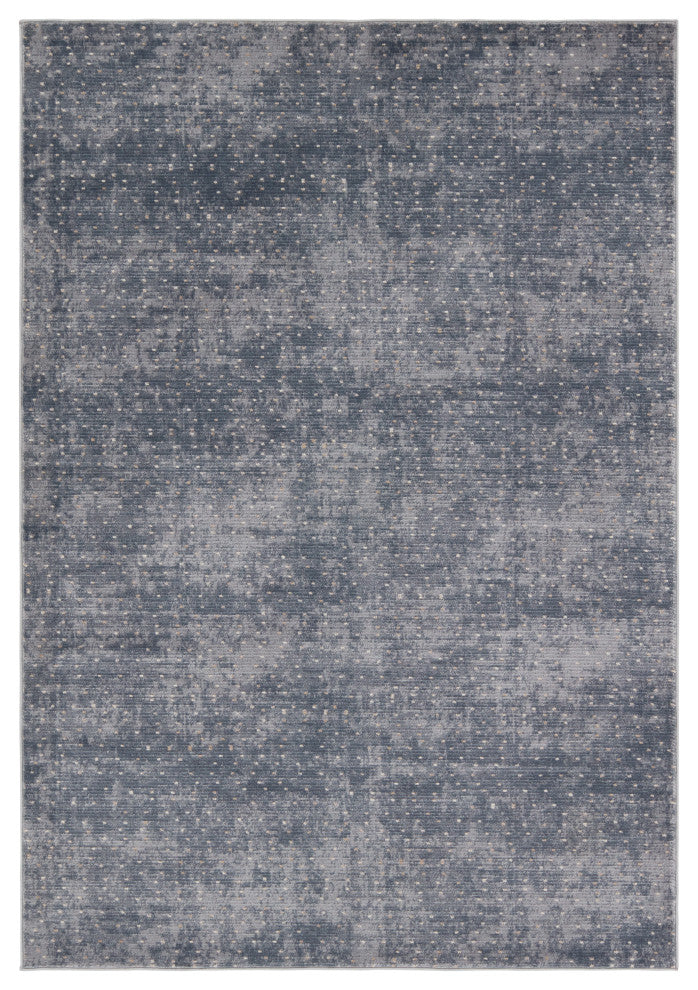Melora Dotted Blue/ Cream Runner Rug 2'6"X10'