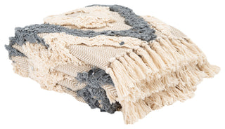 Safavieh Lila Grace Throw, Grey/Beige