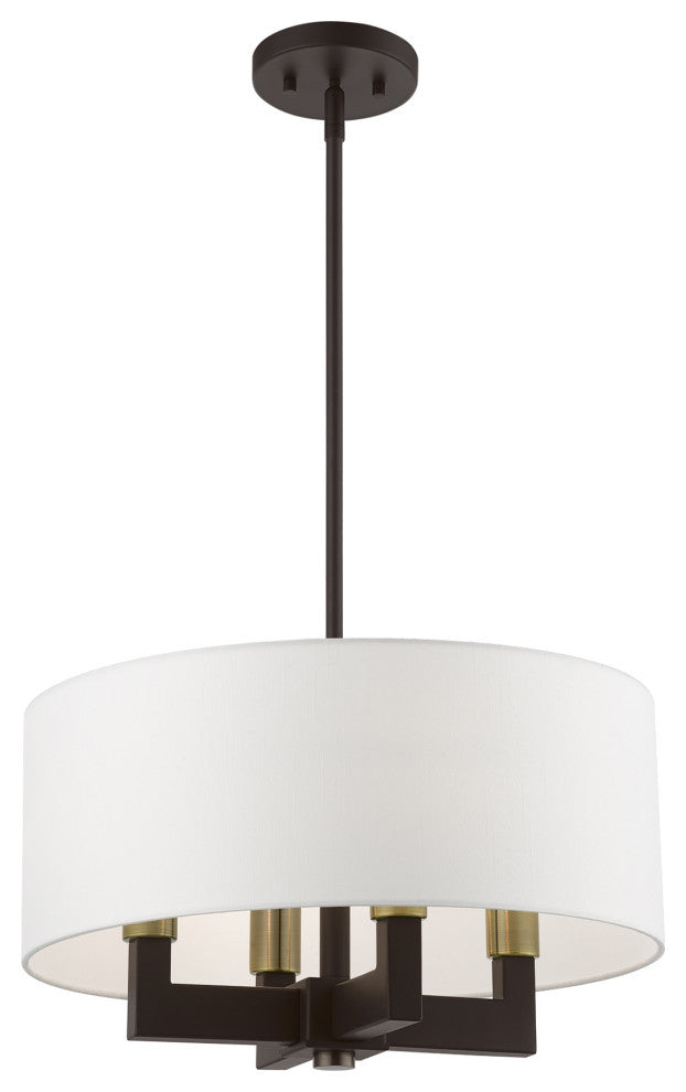 Cresthaven 4 Light Bronze Pendant Chandelier