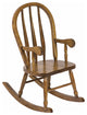 Amish Made Oak Child's Spindle Back Rocker, Seely Stain